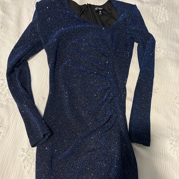 AQUA Blue Evening Dress - Picture 5 of 6